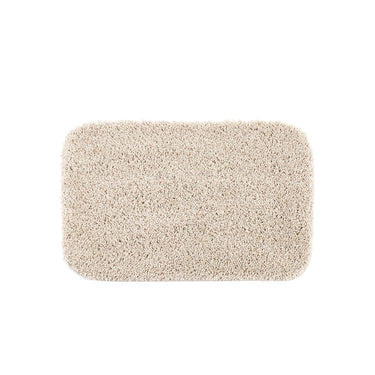 Dip and Drip Buddy Beige Washable Non-Slip Polypropylene Shaggy Bath Mat