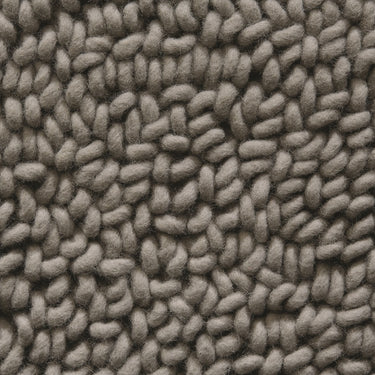Union Wool Hand Woven Texture Grey Whisper Rug in 120 x 170 cm