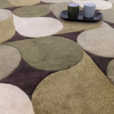 Asiatic London Romy Jive Hand-Tufted Green Wool Viscose Textured Rug