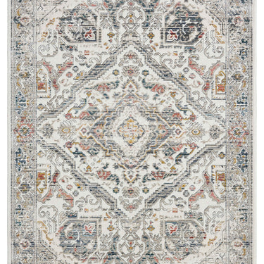 URCO Nova Sadie Cream Polypropylene Persian Traditional Vintage Hallway Runner Rug