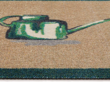 My Mat Nylon Indoor Pattern My Garden Washable Non-Slip Entrance Rug  in 50 x 75 cm