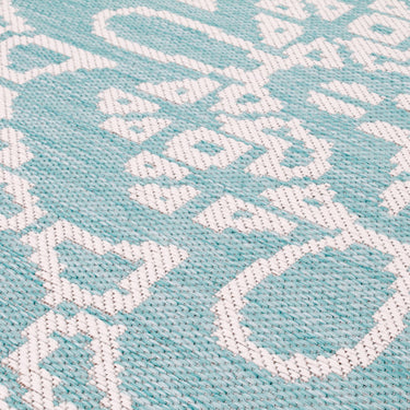 Fleur De Lise Garden Patio Picnic Travel Indoor Outdoor Polypropylene Geometric Rug