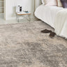 Asiatic London Dream DM05 Dark Grey Beige Art Polypropylene Shaggy Abstract Rug 200x290 cm - X-Large 200x290 cm (6'7"x9'6")