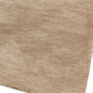 Asiatic London Milo Short Pile Silky Sand Beige Shaggy Traditional Modern Rug