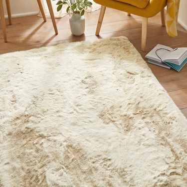 Consept Looms Heavenly Super Deep Pile HEA101 Shell Beige Shaggy Textured Modern Rug
