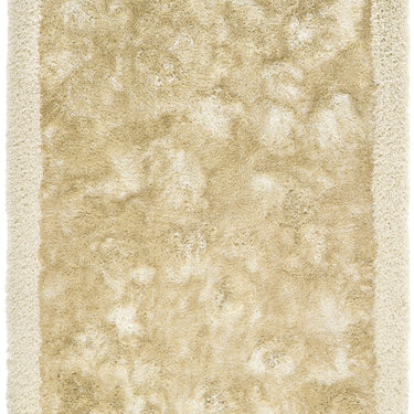 Origins Shimmer Silky Tufted Border Fluffy Shag Champagne Beige Shaggy Bordered Modern Rug