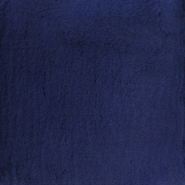URCO Luxe Faux Fur Super Navy Blue Shaggy Textured Plain Rug