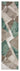 Orbit Runar 3D Beige Green Abstract Geometric Textured Hallway Runner Rug