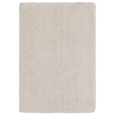 Barnaby Shaggy High Pile Thick Sumptuous Hand Woven Plain Plush Rug  in Off White