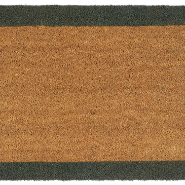 My Printed Coir Border Green Indoor Outdoor Non-Slip Bordered Doormat - 60x90cm (2x3')