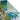 Consept Looms Art103 Blue Pictorial Pop Multicoloured Polypropylene Abstract Floral Rug