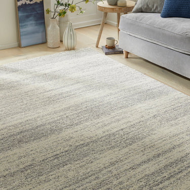 Consept Looms Somerset SOM101 White Grey Polypropylene Traditional Abstract Rug