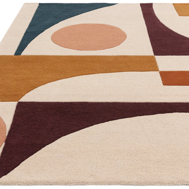 Asiatic London Reef Connect RF23 Multicolour Handmade Wool Abstract Geometric Rug