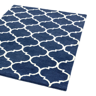 Albany Ogee Morroccan Design Hand Tufted Wool Rug