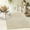 La Playa Hand Woven Pebble Wool Rug in Natural - Medium 120x170 cm (4'x5'6")
