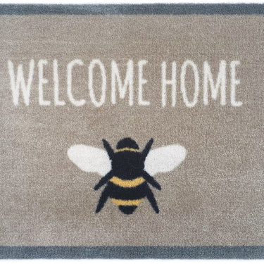 My Nylon Pattern Bee Washable Non-Slip Bordered Hallway Runner Rug