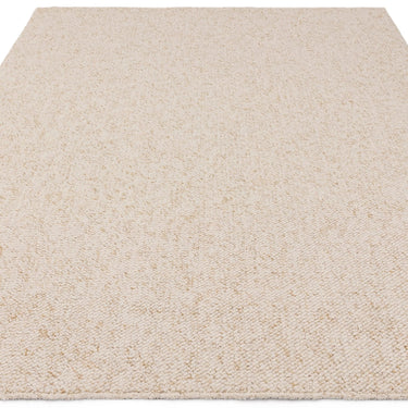 Asiatic London Boden Bobble Ivory White Washable Wool Polypropylene Textured Rug