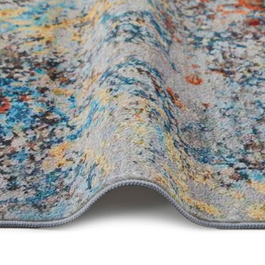 Consept Looms Lux LUX01 Machine Multicolour Washable Non-Slip Abstract Geometric Rug