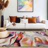 Vision Impression Wool Pictorial Ombre Effect Hand Tufted Short Pile Modern Abstract Rug in Multi Colours - Large 160x230 cm (5'3"x7'7")
