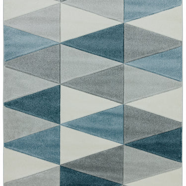 Sketch SK07 Kite Geometric Hand Carved Rug in Blue