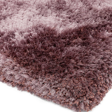 Plush Plain Shaggy High Pile Thick Silky Fluffy Soft Hand Woven Dusk Purple Rug