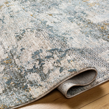 Dresden Abstract Modern Vintage Traditional / Vintage Grey, Dusty Sage & Taupe Rug