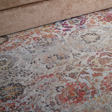 Nourison Ankara Vintage Antique Traditional ANR06 Rug Runner Round in Ivory Orange