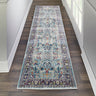 Nourison Ankara Antique ANR14 Multicolour Polypropylene Traditional Vintage Bordered Rug - 71x244 cm (2'4''x8') Runner