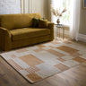 Origins Nomad Block Pattern Stylish Terracotta Indoor Outdoor Polypropylene Geometric Rug - Small 80x150 cm (2'6"x5')