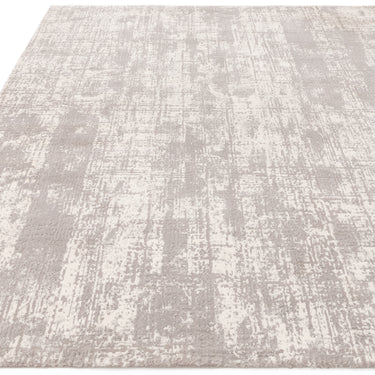 Asiatic London Kuza Grey Polypropylene Abstract Textured Distressed Rug