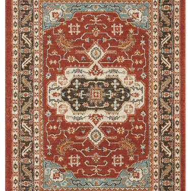 Cashmere 5570 Red Multi Oriental Traditional Floral Kilim Hallway Runner Rug