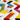 Spectra Carved Coral  Geometric Rainbow Bright Multi Coloured Soft Rug Hallway Runner