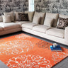 Asiatic London Matrix Tanngier Terracotta Orange Moorish Design Tufted Wool Moroccan Traditional Geometric Rug - Large 160x230 cm (5'3"x7'7")