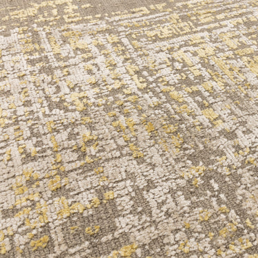 Torino Abstract Rug for Living Room Bedroom Dining Room Wool Viscose Rug in Gold