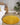 URCO Luxe Faux Fur Super Ochre Yellow Shaggy Textured Plain Rug - Circle 133x133 cm (4'5"x4'5")