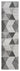 Orbit Boreal 3D Grey Abstract Geometric Textured Hallway Runner Rug
