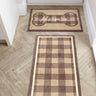 Howler and Scratch Pet Plaid Bone Washable Non-Slip Doormat - 50x75 cm (1'7"x2'5")