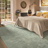 Hand Woven Rug Guru Hush Aqua Plain Aqua Turquoise Wool Viscose Rug in Large Size 200 x 300 cm