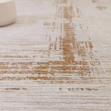 Asiatic London Anders AN05 Border Classic Shimmer Beige Natural Abstract Textured Boho Bordered Rug