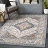 Ankara AKR2300 Antique Boho Grey Area Polypropylene Oriental Traditional Vintage Rug - Small 80x150 cm (2'6"x5')
