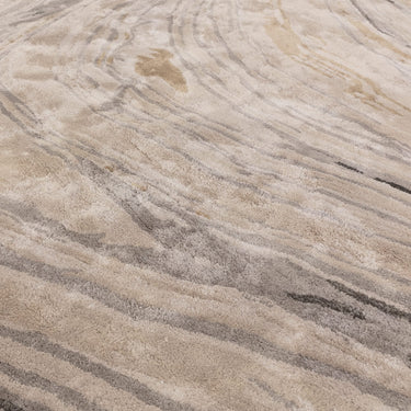 Katherine Carnaby Tuscany Silk Champagne Marble Rug Premium Hand Woven Luxury Abstract Shiny Rug