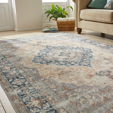 Consept Looms Liberty Classic LIB205 Gold Washable Non-Slip Traditional Hallway Runner Rug