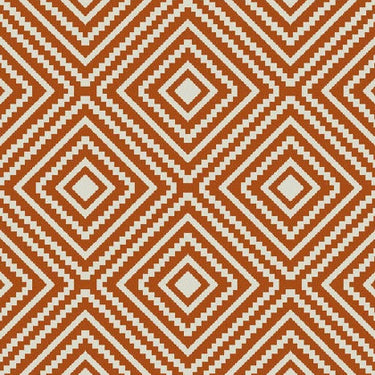 Terrace Diamond Terracotta Indoor Outdoor Polypropylene Geometric Rug