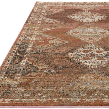 Zola Tark Traditional Persian Medallion Rug in Orange Cream