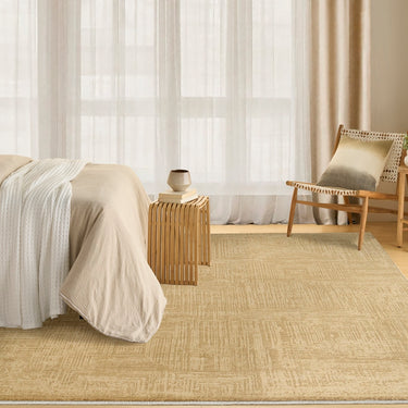 DKNY Madison Square DK014 Shimmer MSQ01 Taupe Abstract Textured Modern Rug