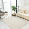 URCO Super Comfy Natural Shaggy Plush Soft Rug - Medium 120x160 cm (4'x5'4")