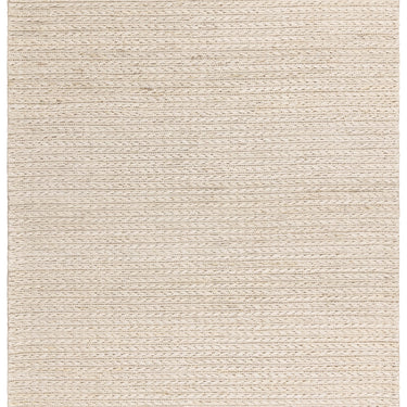 Oakley Blonde Hand Woven Rug Natural Braided Jute Modern Plain Cream Rug