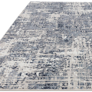 Asiatic London Stellar ST09 Silky Blue Polypropylene Abstract Textured Rug