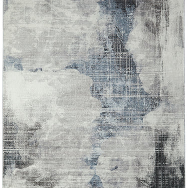Consept Looms Lux LUX14 Machine Grey Washable Non-Slip Abstract Geometric Rug