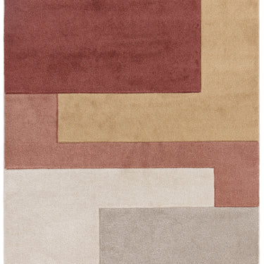 Asiatic London Sketch Blocks Retro Soft Non-Slip Hand-Carved Polypropylene Abstract Rug